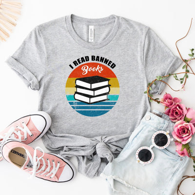 I Read Banned Books Shirt (Unisex V-Neck) - DTF Dallas 