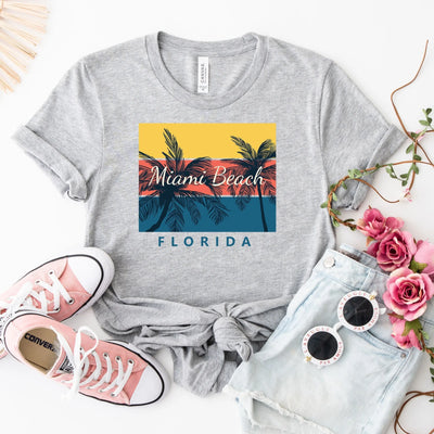Miami Beach Summer Shirt (Unisex V-Neck) - DTF Dallas 