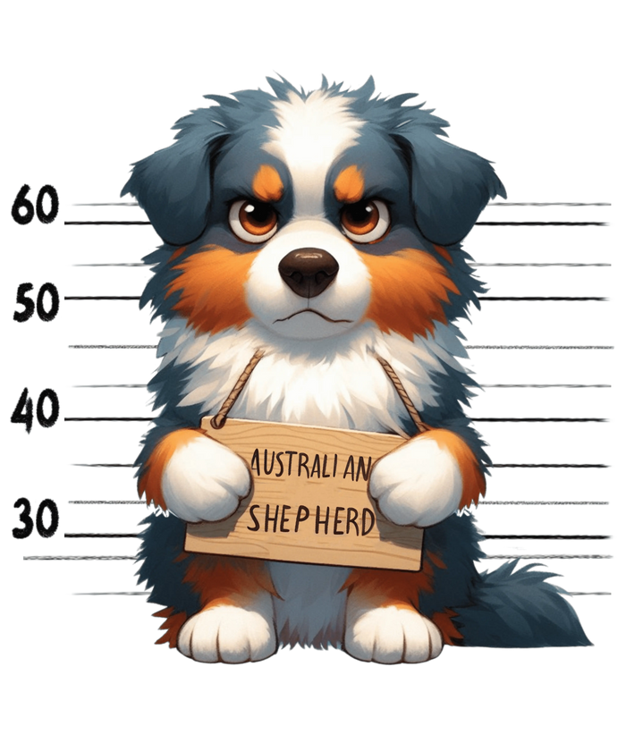 Australian Shepherd Dog Mom Design pressed on a garment