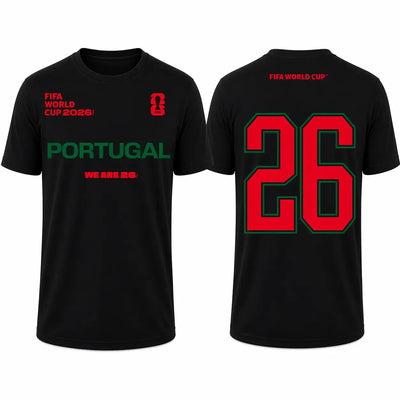 FIFA World Cup 2026 Portugal Shirt - Official "We Are 26" T-shirt - DTF Dallas 