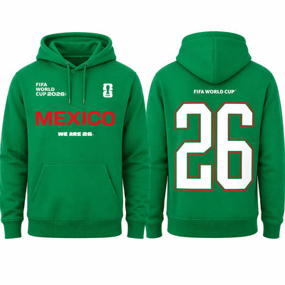 FIFA World Cup 2026 Mexico Hoodie - Official "We Are 26" Pullover - DTF Dallas 