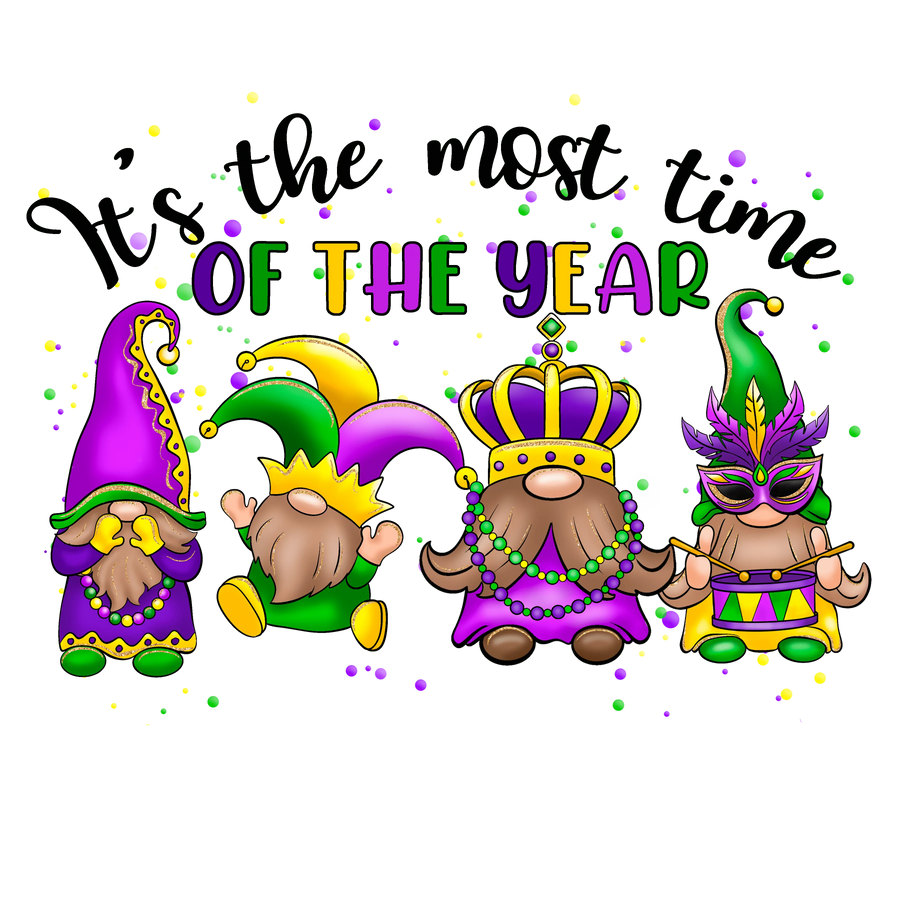 Most Time of the Year Mardi Gras Design | DTF Dallas