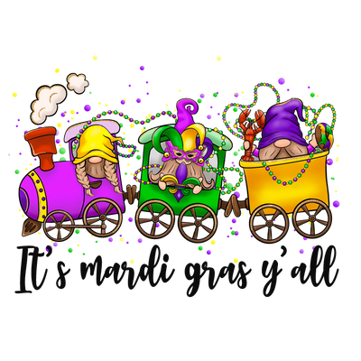 It's Mardi Gras Y'all Design DTF (V1) | DTF Dallas - DTF Dallas 