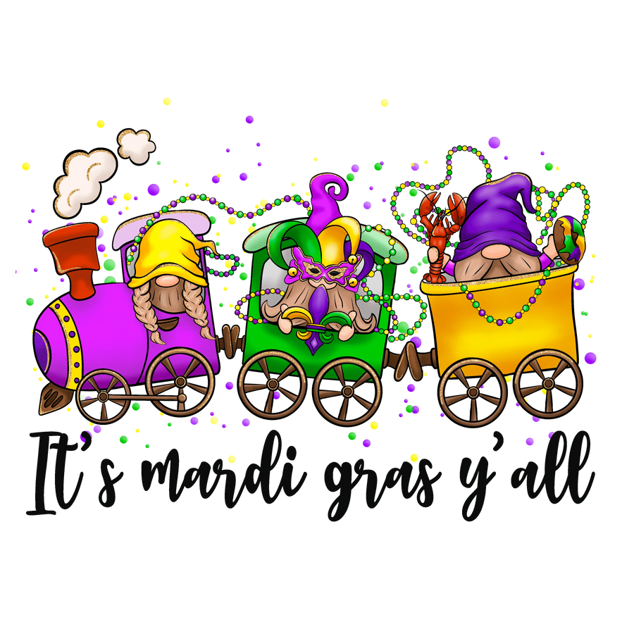It's Mardi Gras Y'all Design DTF (V1) | DTF Dallas