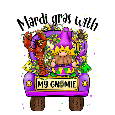 Mardi Gras with My Gnomie and Truck Design | DTF Dallas - DTF Dallas 