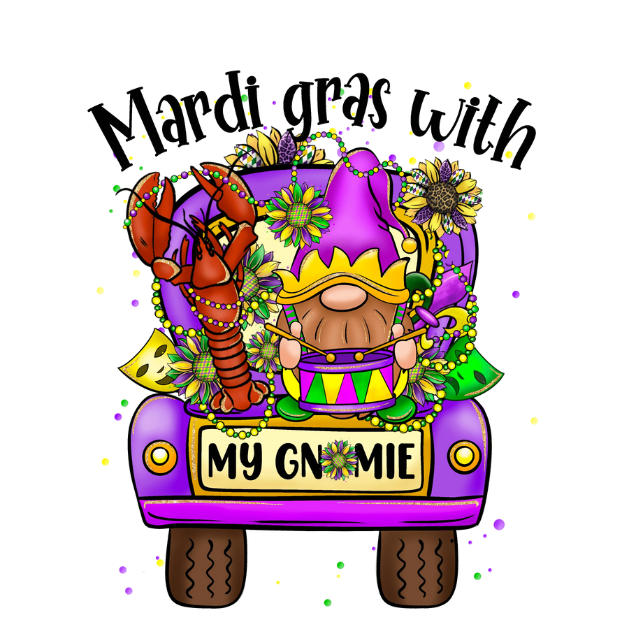 Mardi Gras with My Gnomie and Truck Design | DTF Dallas