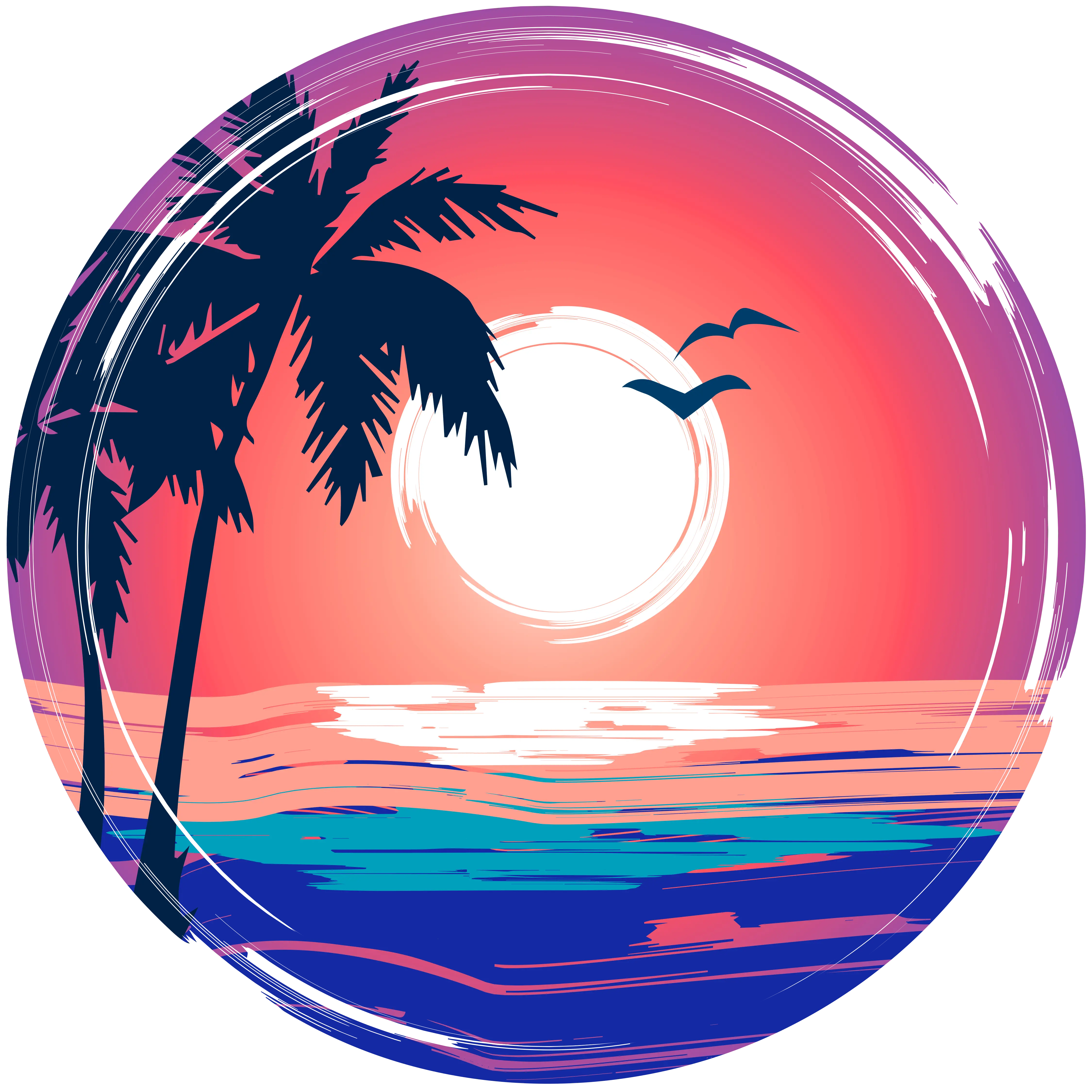 Sunset Design - DTF Ready To Press – DTF Dallas