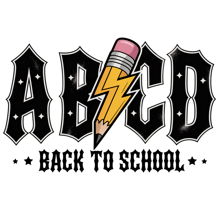 ABC Pencil Back to School Design - DTF Ready To Press