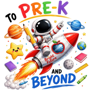 Pre-K School Rocket Adventure Design - DTF Ready To Press - DTF Dallas 