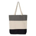 Q-Tees Tri-Color Canvas Tote Bags Mini Shopper - Q125900D - DTF Dallas 