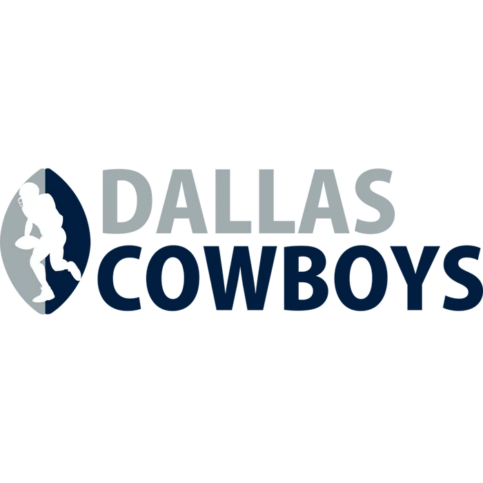 Dallas Football Inspired Text Logo Design pressed on a garment
