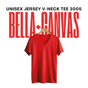 Bella + Canvas Unisex Jersey V-Neck Tee 3005 - 2XL