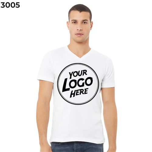 Custom Bella Canvas 3005 V-neck t-shirt printed for Hurst, TX