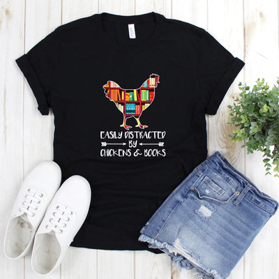 Chicken And Books Shirt (Youth) - DTF Dallas 