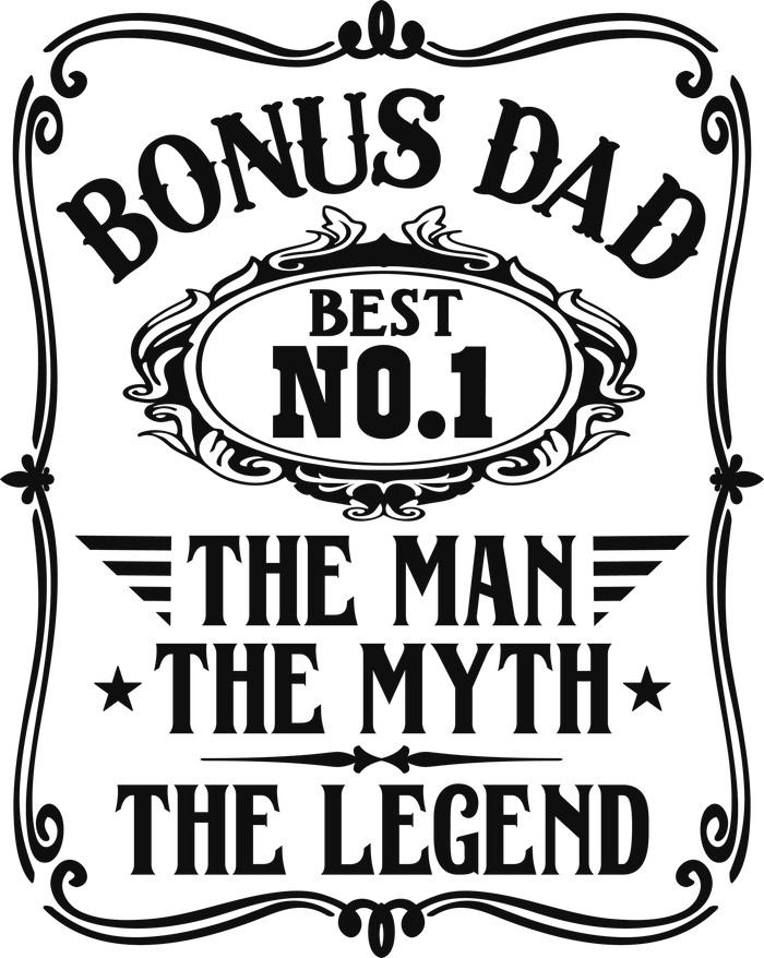 Bonus Dad Design pressed on a garment