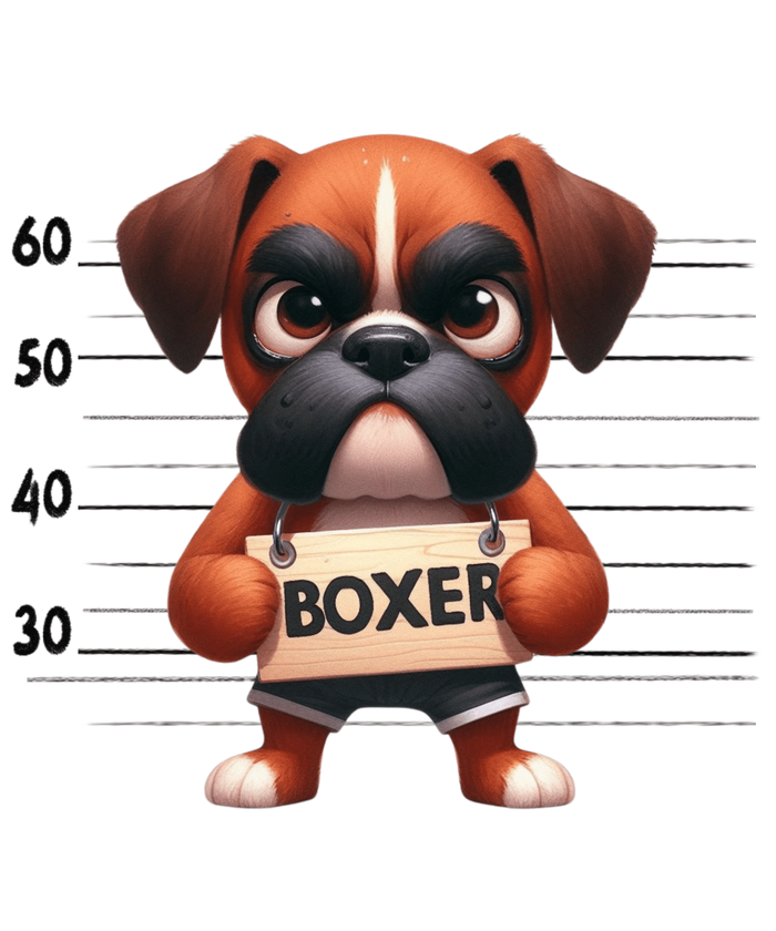 Angry Boxer Dog Design pressed on a garment