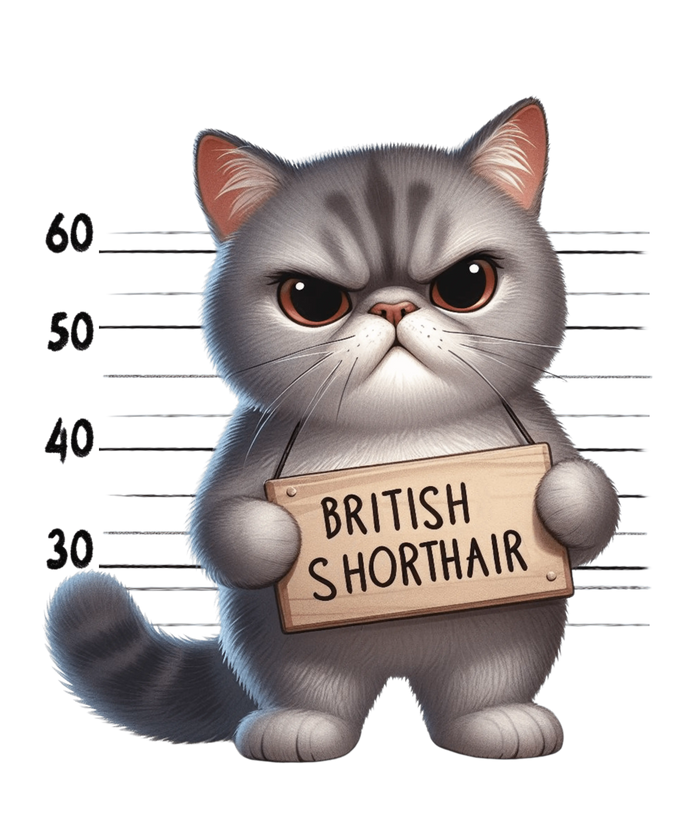 British Shorthair Design pressed on a garment