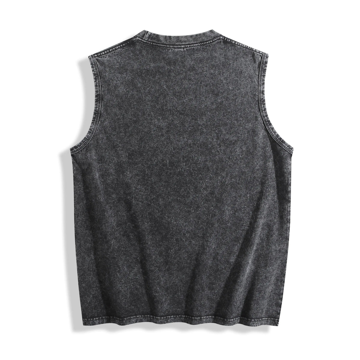 Acid Wash Distressed Sleeveless Top - Oversized Vintage Muscle Tee - DTF Dallas 