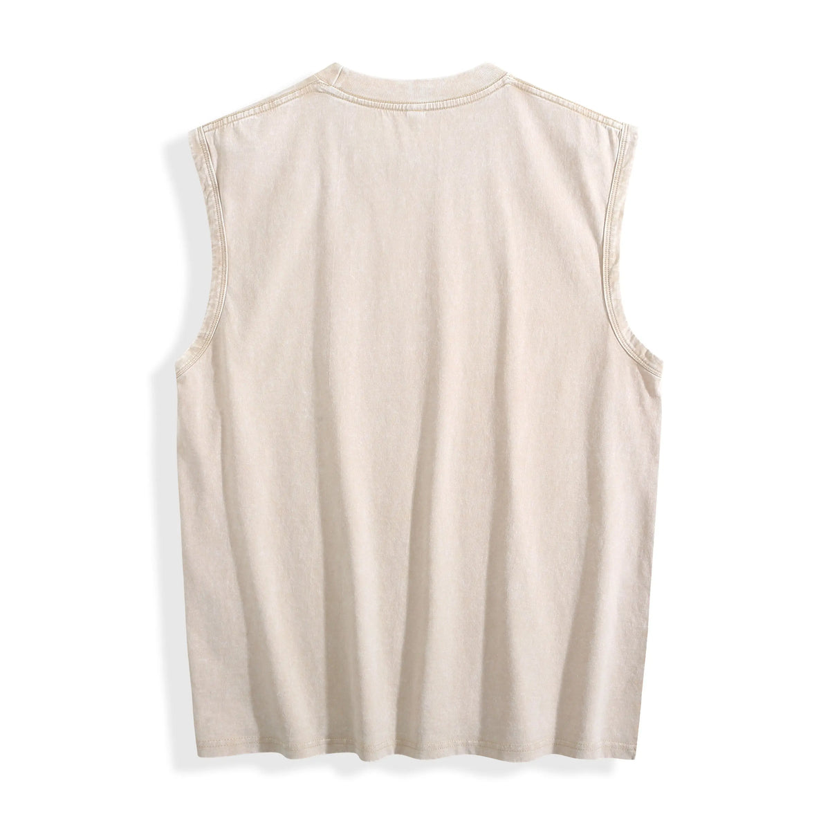 Acid Wash Distressed Sleeveless Top - Oversized Vintage Muscle Tee - DTF Dallas 