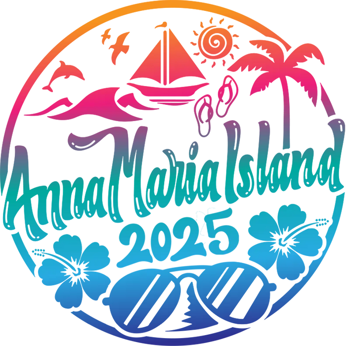 2025 Anna Maria Island Vacation Design pressed on a garment