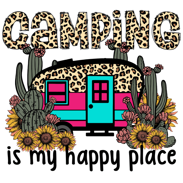 Summer Camp Design pressed on a garment