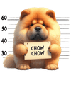 Cute Chow Chow Design - DTF Ready To Press