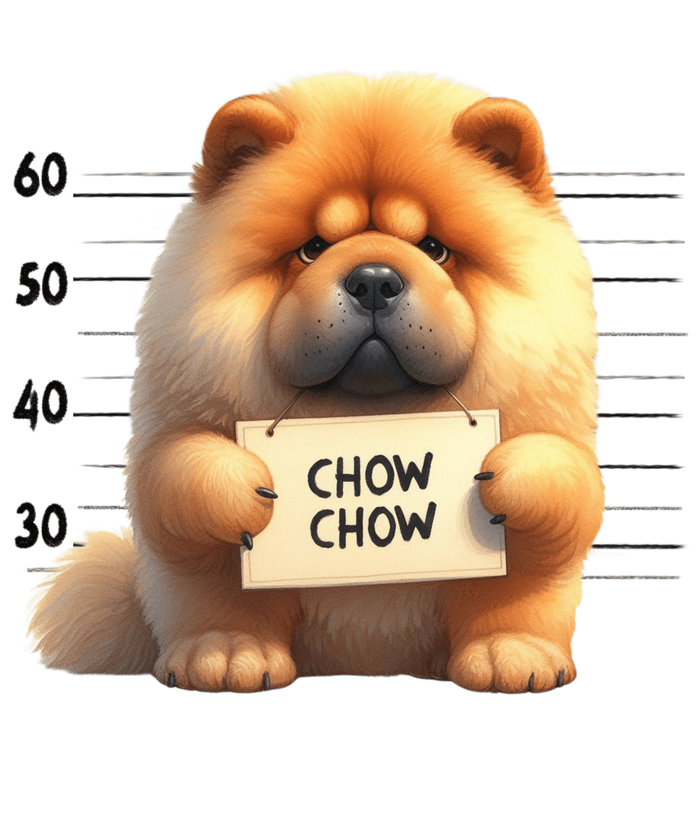 Cute Chow Chow Design pressed on a garment