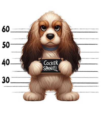 Cocker Spaniel Design - DTF Ready To Press - DTF Dallas 