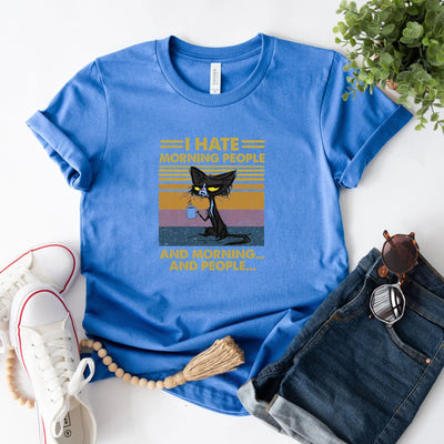 I Hate Morning People Shirt (Unisex) - DTF Dallas 