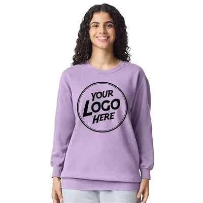 Custom | Comfort Colors 1566 Garment-Dyed Crewneck Unisex Sweatshirt - DTF Dallas 