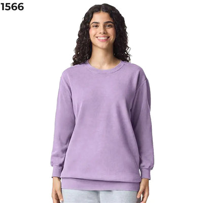 Comfort Colors 1566 Garment-Dyed Crewneck Unisex Sweatshirt - DTF Dallas 