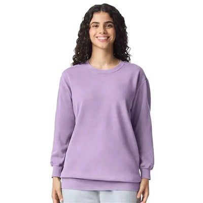 Comfort Colors 1566 Garment-Dyed Crewneck Unisex Sweatshirt - DTF Dallas 