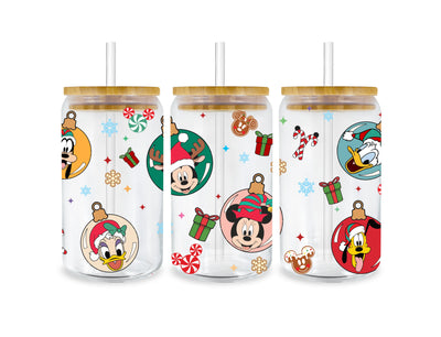 UV DTF 16 oz Libbey Cup Wrap - Mickey & Friends | DTF Dallas - DTF Dallas 