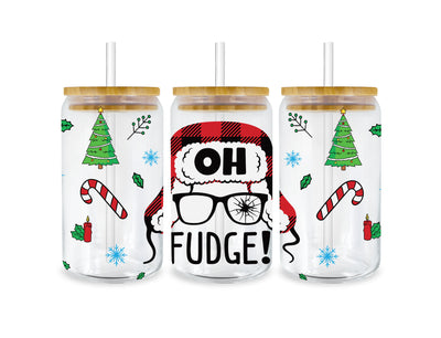 A Christmas Story - Oh Fudge Glass Cup Wrap | DTF Dallas - DTF Dallas 