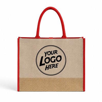 Custom | Fashion Jute Tote Bags & Beach Use - TJ892