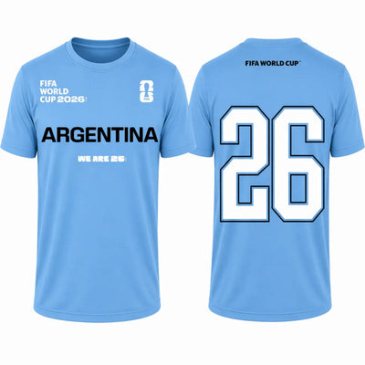 FIFA World Cup 2026 Argentina Shirt - Official "We Are 26" T-shirt - DTF Dallas 