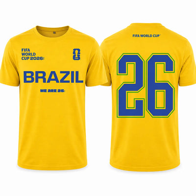 FIFA World Cup 2026 Brazil Shirt - Official "We Are 26" T-shirt - DTF Dallas 