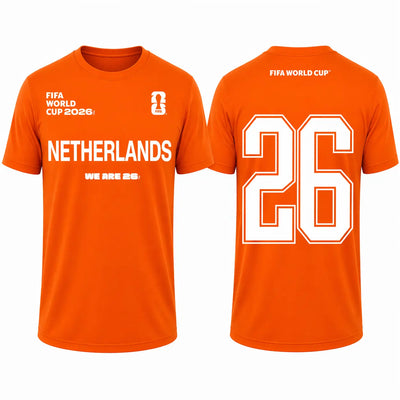 FIFA World Cup 2026 Netherlands Shirt - Official "We Are 26" T-shirt - DTF Dallas 