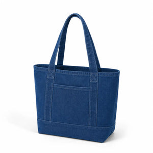 Iconic Denim Tote Bags with Front Pocket - DE238 - DTF Dallas 