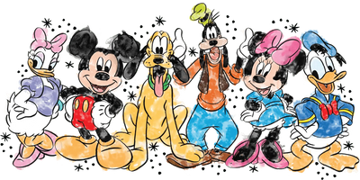 Mickey Mouse and Friends  Design - DTF Ready To Press - DTF Dallas 