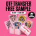 Free DTF Transfers and UV DTF Stickers Samples Pack - DTF Dallas 