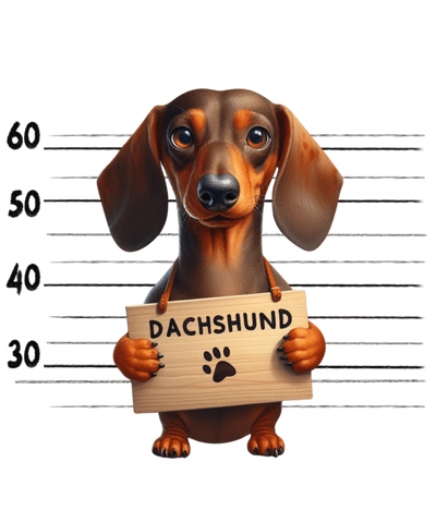 Dachshund Dog Design - DTF Ready To Press - DTF Dallas 