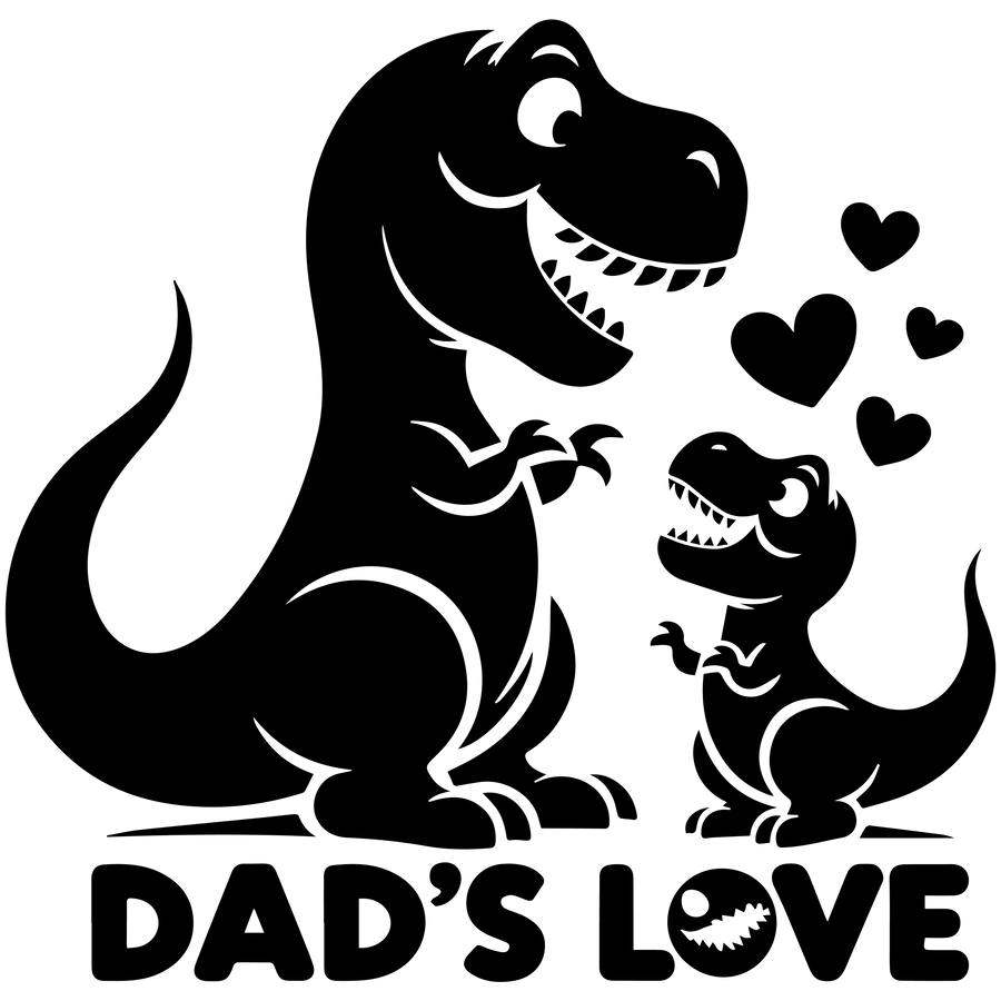 Dad's Love Father's Day Design - DTF Ready To Press