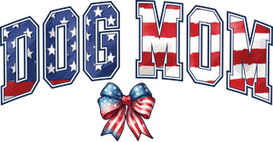 American Dog Mom Design DTF - Ready to Press 2 | DTF Dallas