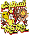 Softball Mama Design - DTF Ready To Press