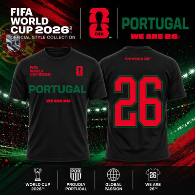 FIFA World Cup 2026 Portugal Shirt - Official "We Are 26" T-shirt - DTF Dallas 