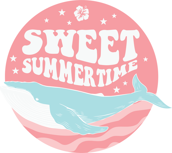 Sweet Summertime pressed on a garment