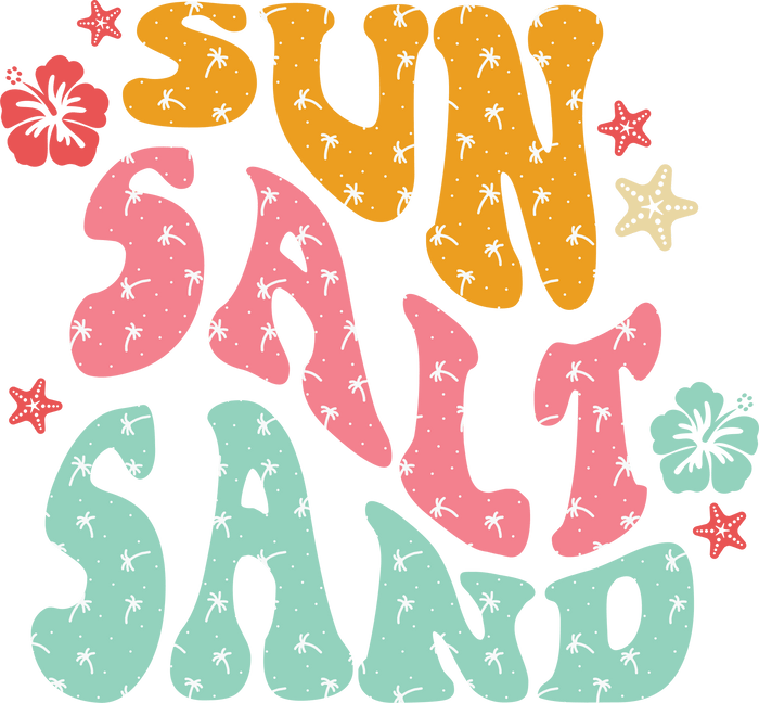 Summer Vacay Design pressed on a garment
