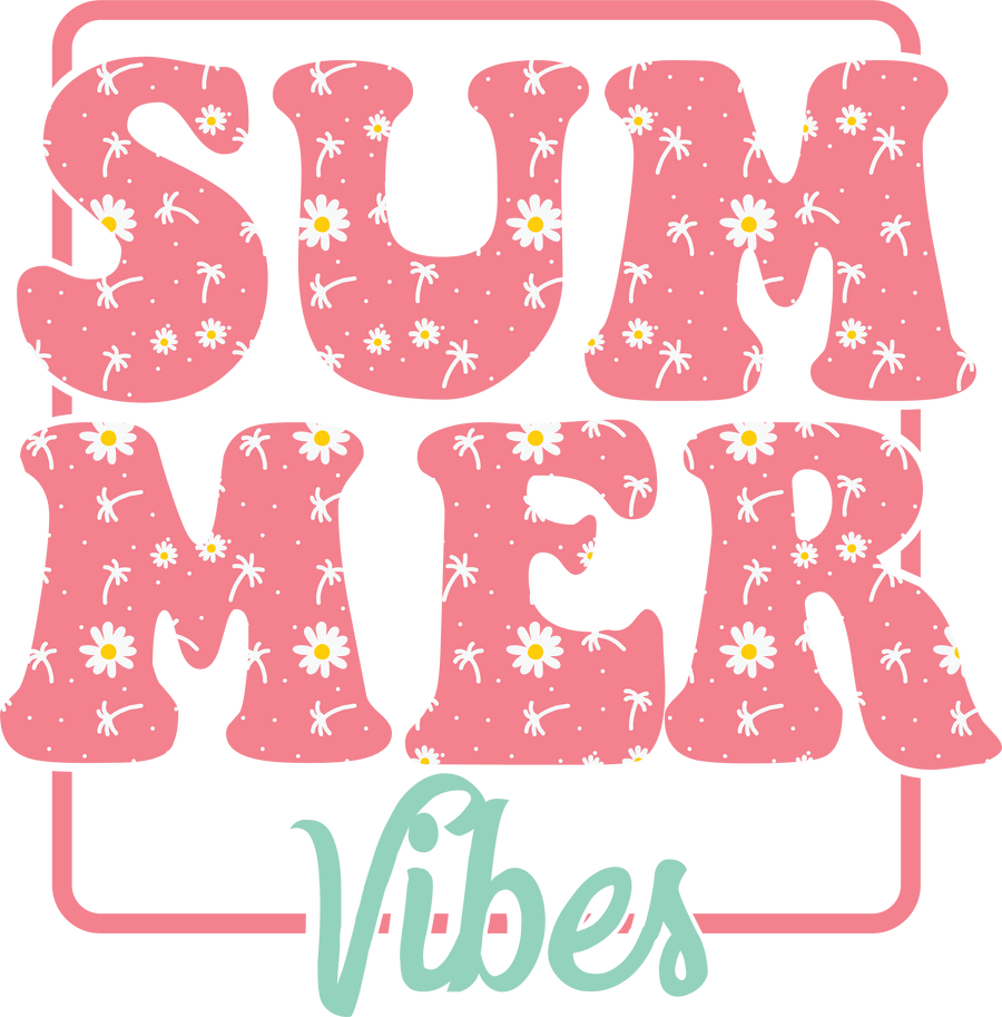 Retro Summer Vibes DTF Design Ready to Press V2 | DTF Dallas