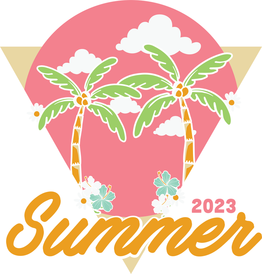 Cute Summertime Design - DTF Ready To Press